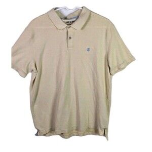 Izod Men's LargeYellow Advantage Performance Stretch Short Sleeve Shirt